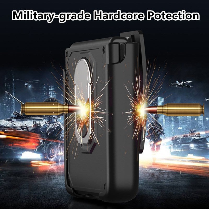Coque Ultra Fine Pliable Anti-chute Tout Compris avec Clip Arrière pour Samsung Galaxy Z Flip3 5G