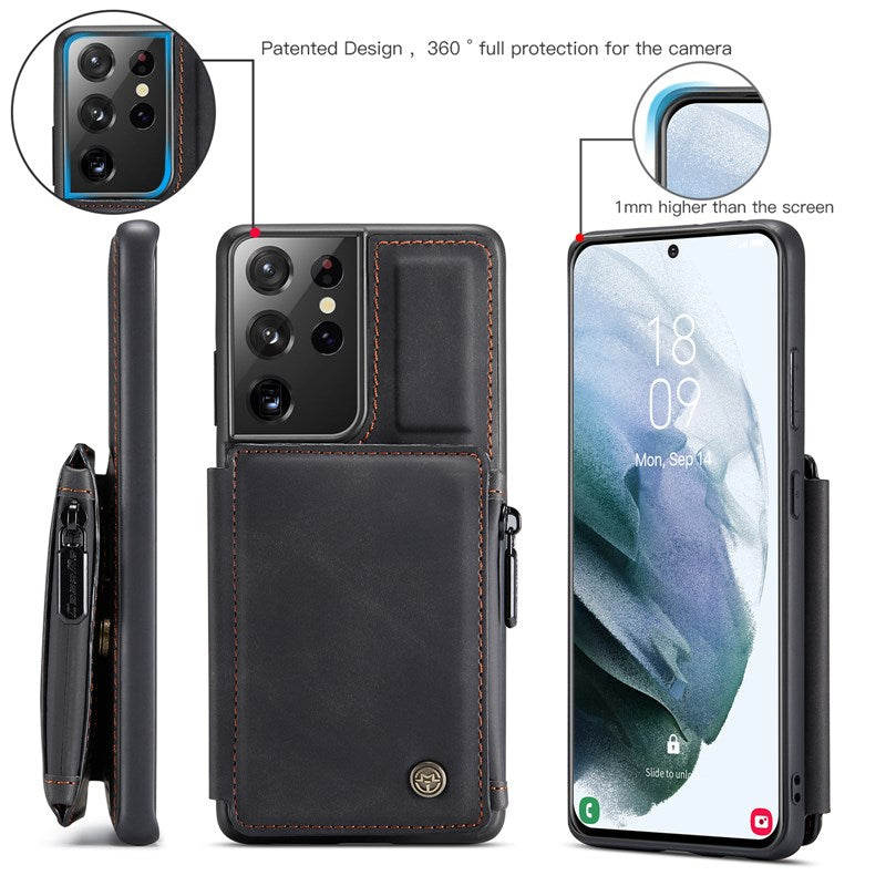 Neue luxuriöse Multifunktions-Brieftaschen-Handyhülle für Samsung S21 Ultra