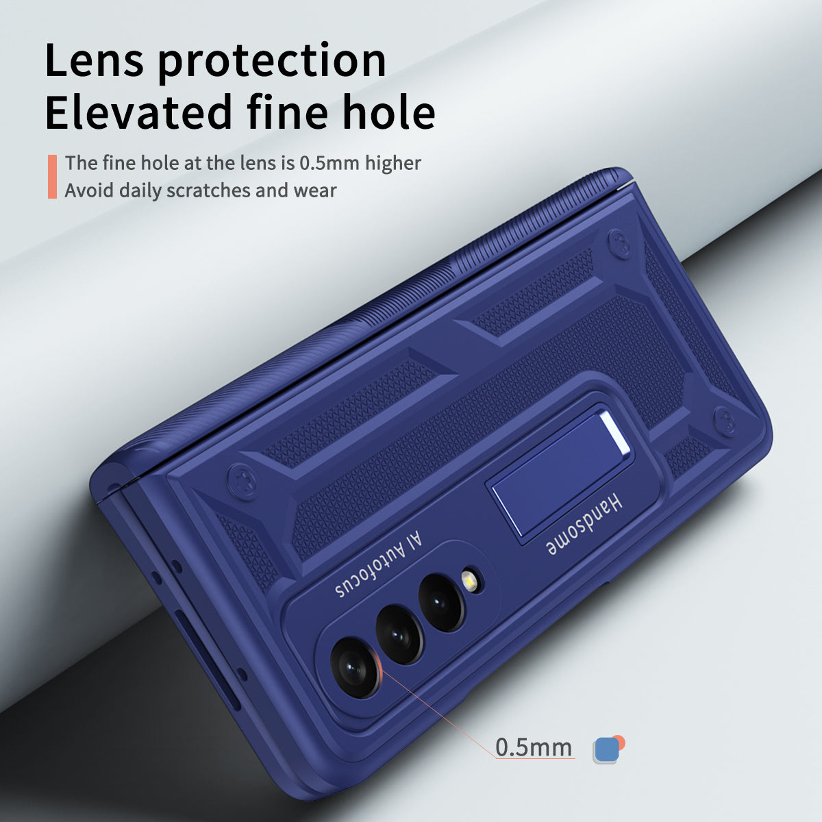 Luxuriöses Scharnier-Ständer Magnetisches Metallhalterung-Case für Samsung Galaxy Z Fold3 5G