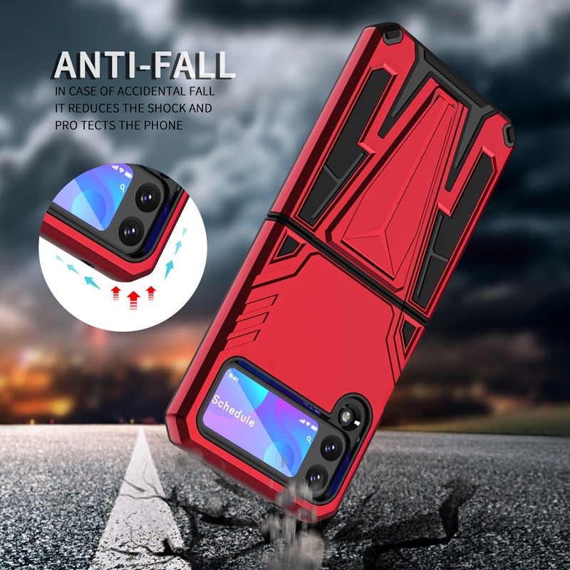 Neue Extraordinary Armor Bracket Magnetic Handyhülle für Samsung Galaxy Z Flip3 5G