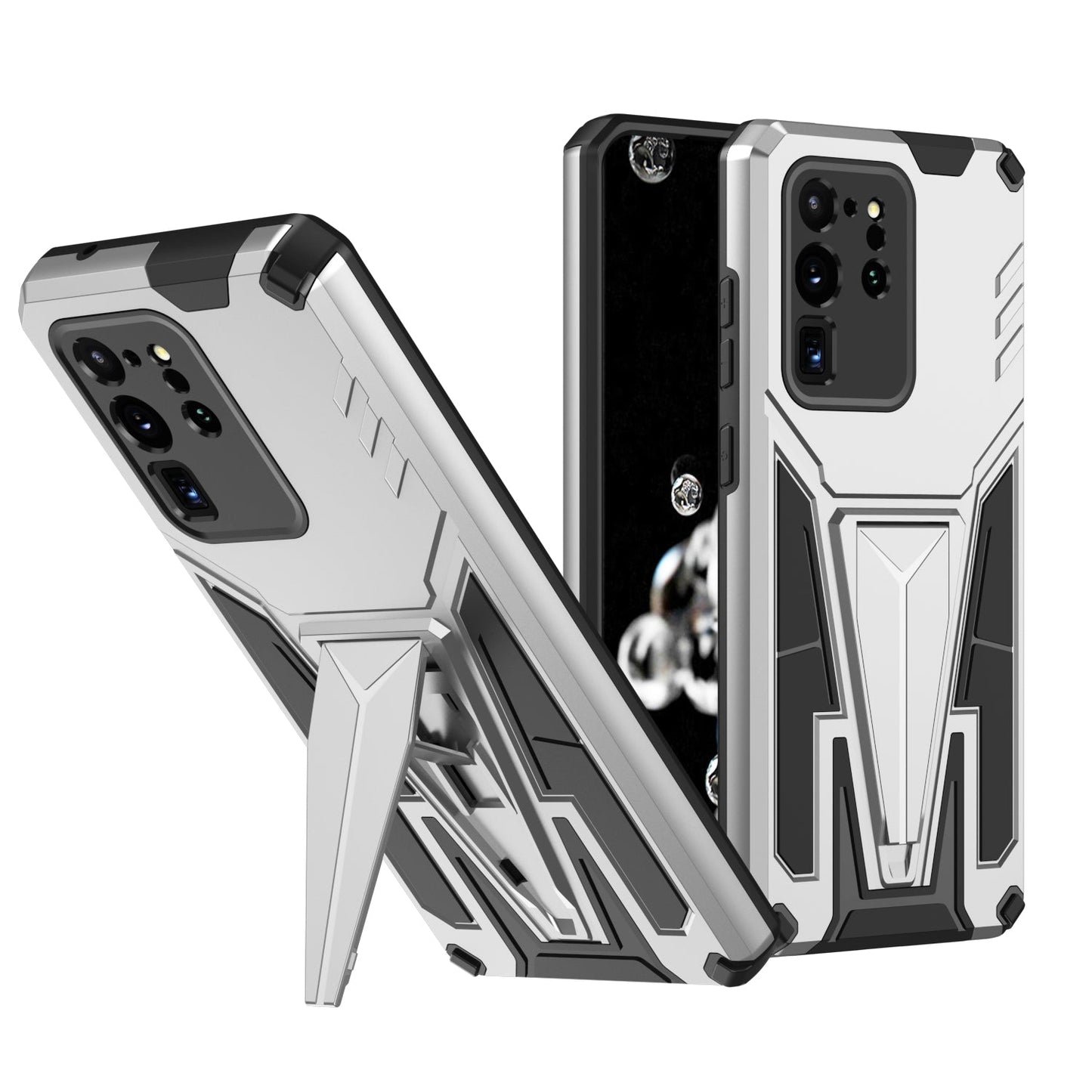 Neue außergewöhnliche Rüstungshalterung Magnetische Handyhülle für Samsung S20 Ultra