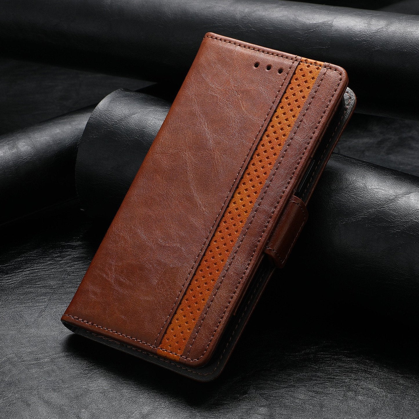 Magnetische Leder-Handyhülle für Samsung Galaxy Z Fold3 5G