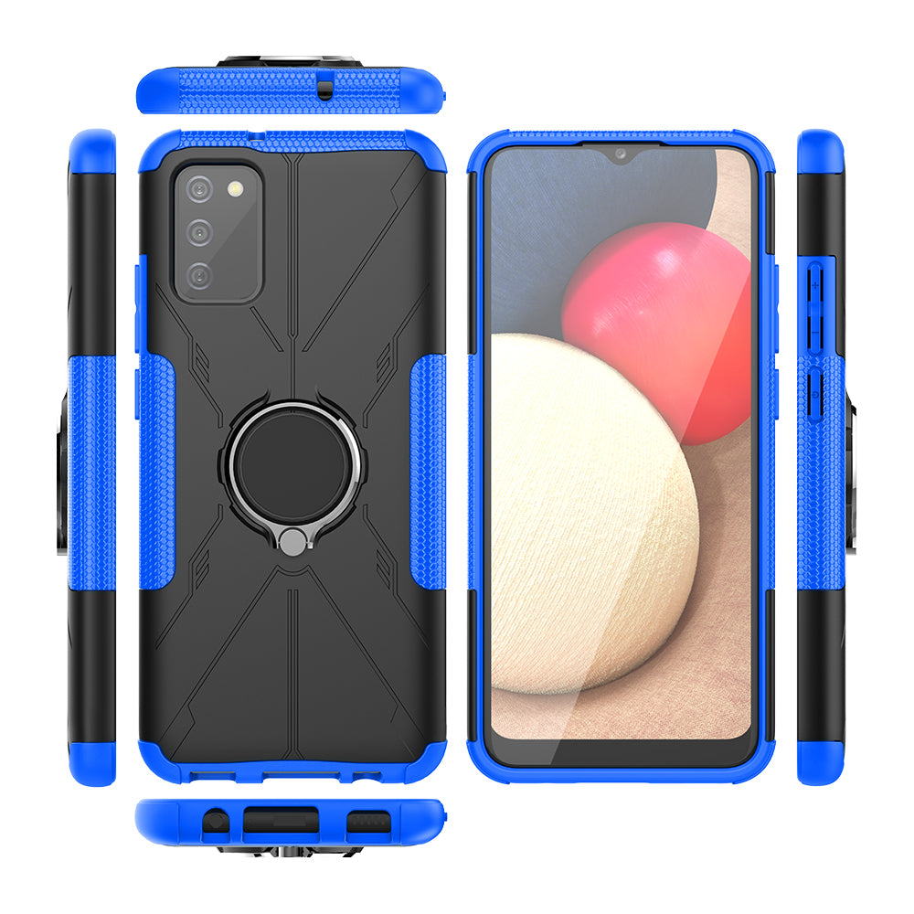 Étui Defender Robuste 3-en-1 Robot pour Samsung A02S
