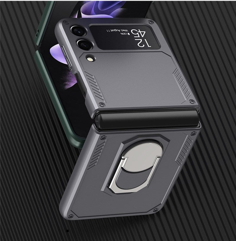 Coque Ultra Fine Pliable Anti-chute Tout Compris avec Clip Arrière pour Samsung Galaxy Z Flip3 5G