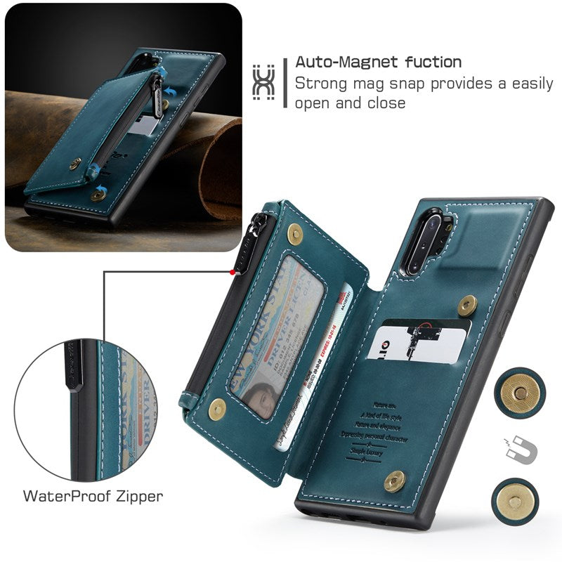 Neue luxuriöse multifunktionale Brieftaschen-Handyhülle für Samsung Note10 Plus