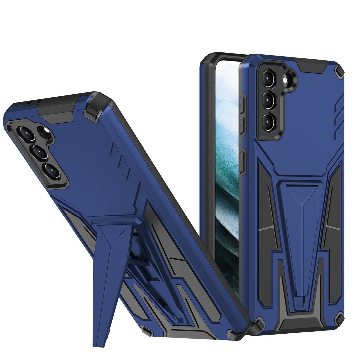 Neue Außergewöhnliche Armor Bracket Magnetische Handyhülle für Samsung S21 Plus 5G