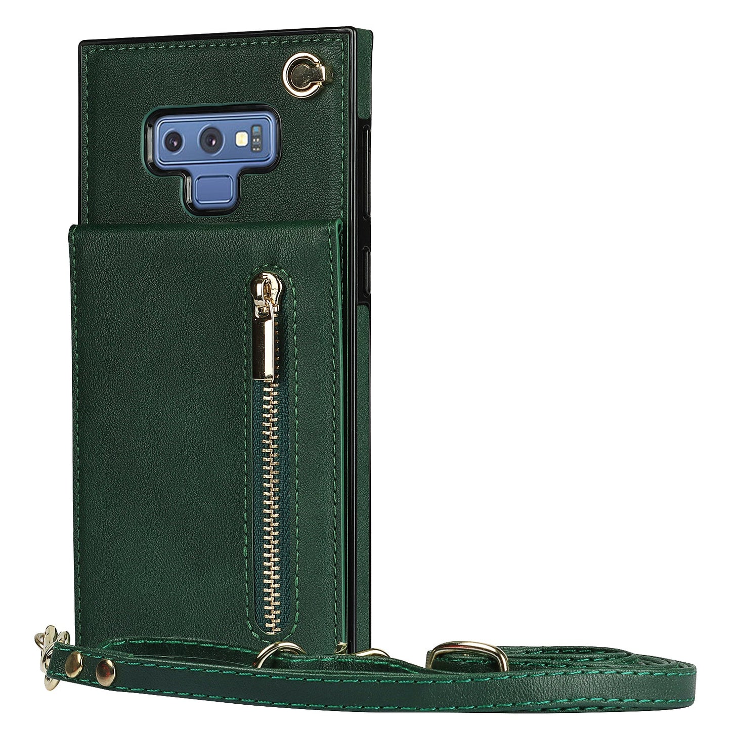 Neue Crossbody-Reißverschluss-Brieftaschen-Handyhülle für Samsung Note9