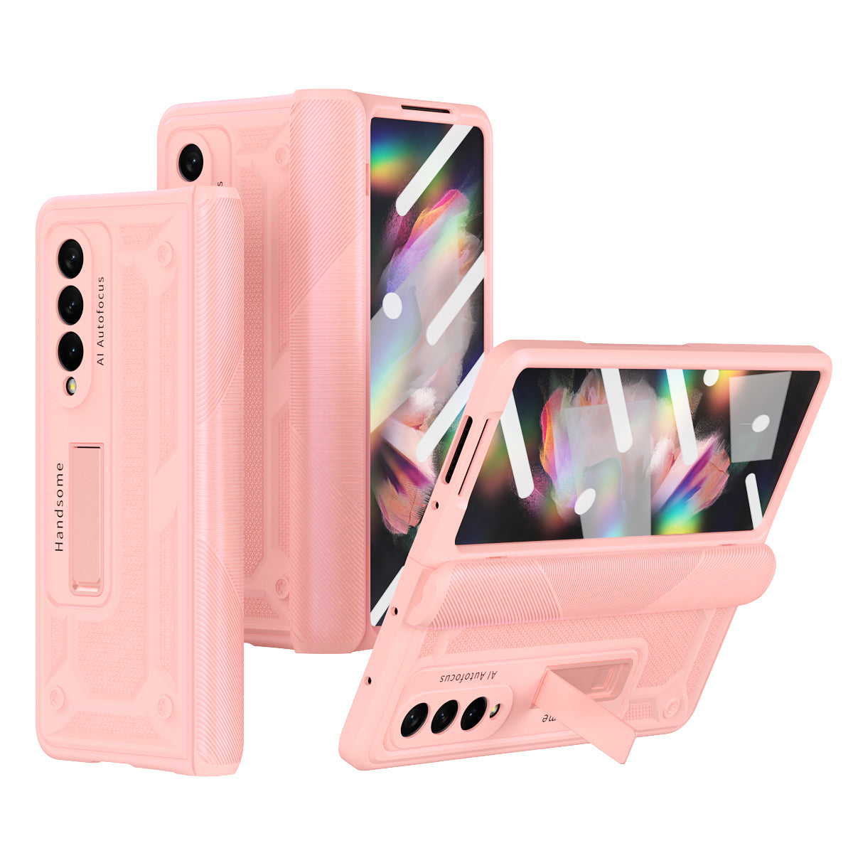 Luxuriöses Scharnier-Ständer Magnetisches Metallhalterung-Case für Samsung Galaxy Z Fold3 5G