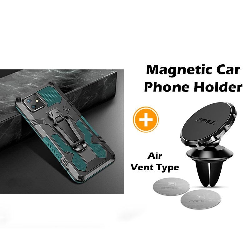 Phone Warrior Multifunktionale Halterung Gürtelclip Handyhülle für iPhone 12 Serie