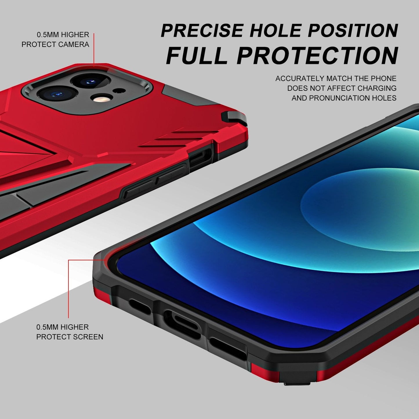 Nouvelle coque de téléphone magnétique avec support en armure extraordinaire pour iPhone