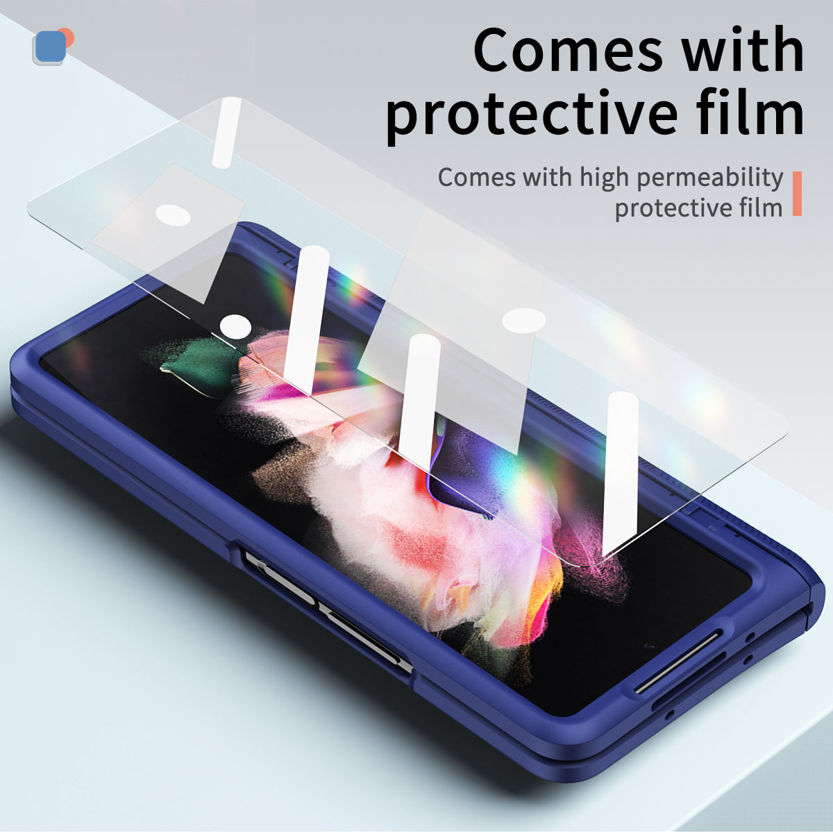 Luxuriöses Scharnier-Ständer Magnetisches Metallhalterung-Case für Samsung Galaxy Z Fold3 5G