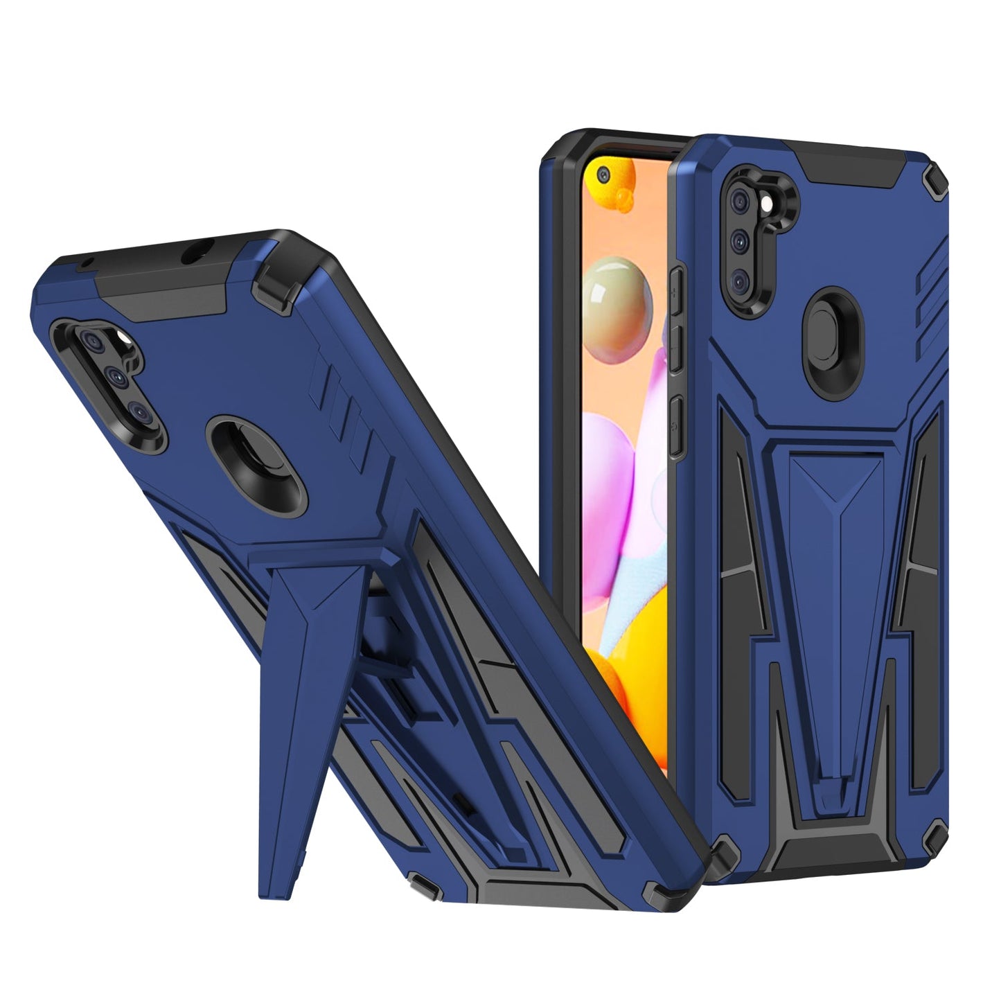 Neue Außergewöhnliche Rüstung Halterung Magnetische Handyhülle für Samsung A11