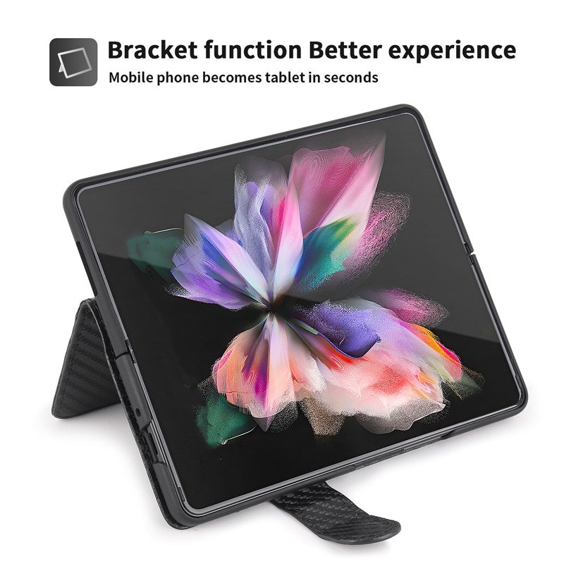 Neue 2-in-1 Leder Geldbörse Stift Slot Handyhülle für Samsung Galaxy Z Fold3 5G
