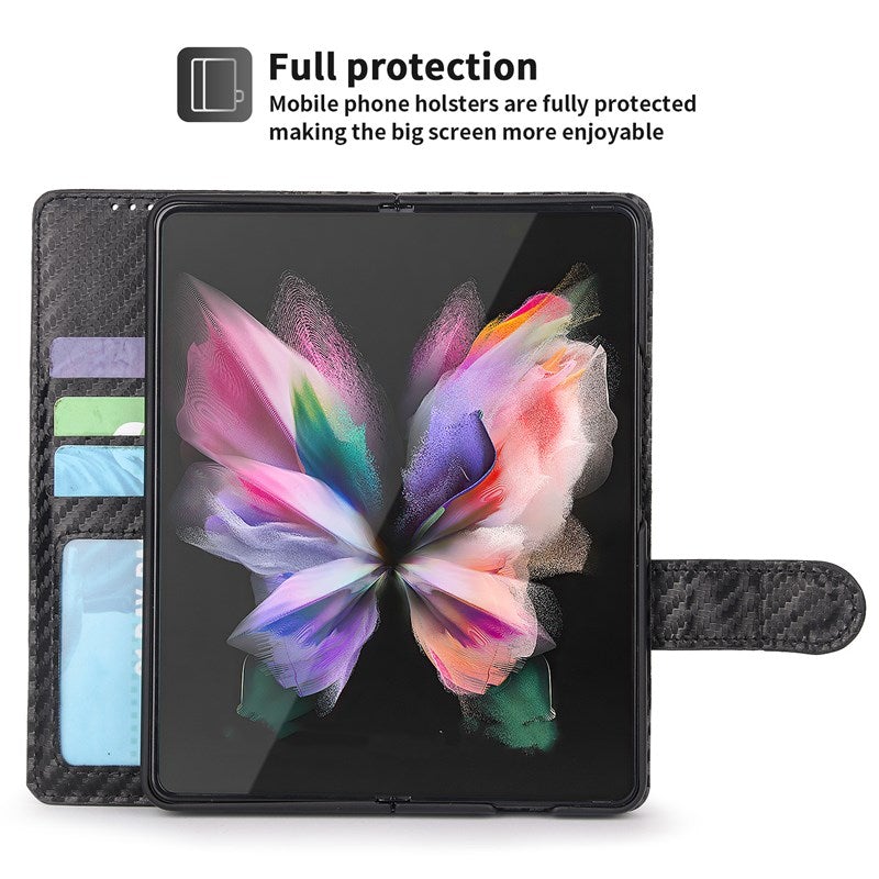 Neue 2-in-1 Leder Geldbörse Stift Slot Handyhülle für Samsung Galaxy Z Fold3 5G