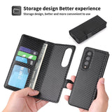 New 2-in-1 Leather Wallet Pen Slot Phone Case For Samsung Galaxy Z Fold3 5G