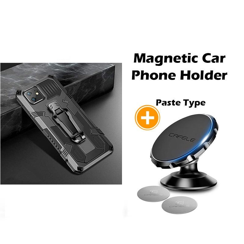 Phone Warrior Multifunktionale Halterung Gürtelclip Handyhülle für iPhone 12 Serie