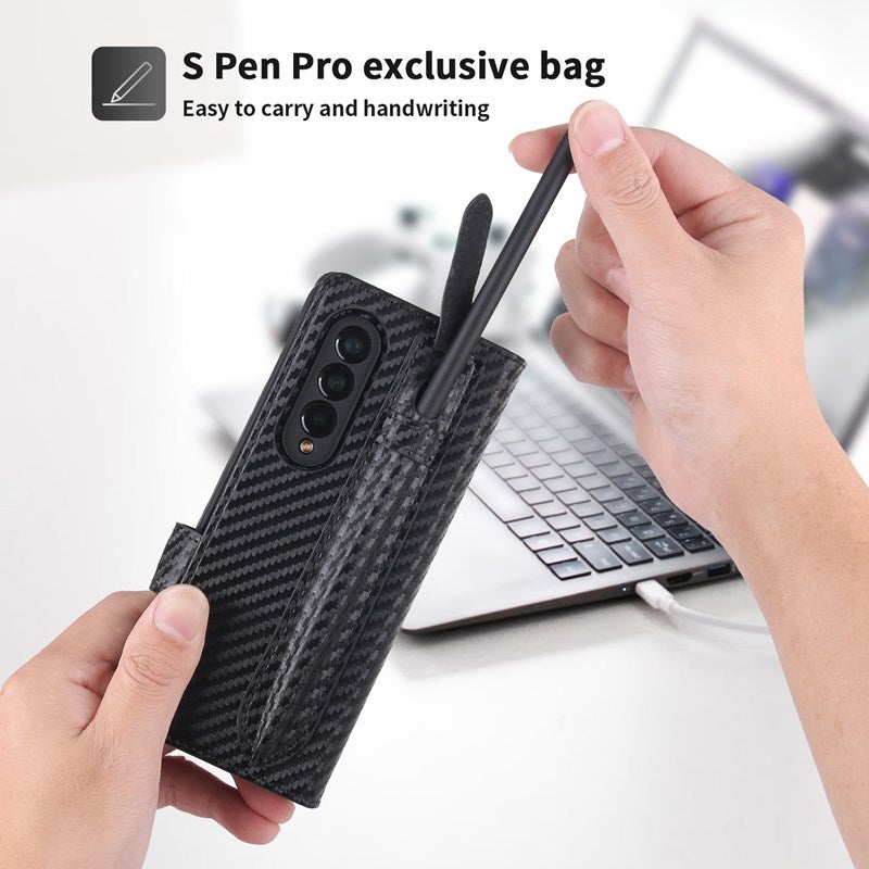 Neue 2-in-1 Leder Geldbörse Stift Slot Handyhülle für Samsung Galaxy Z Fold3 5G