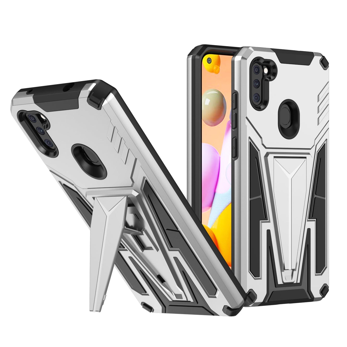 Neue Außergewöhnliche Rüstung Halterung Magnetische Handyhülle für Samsung A11