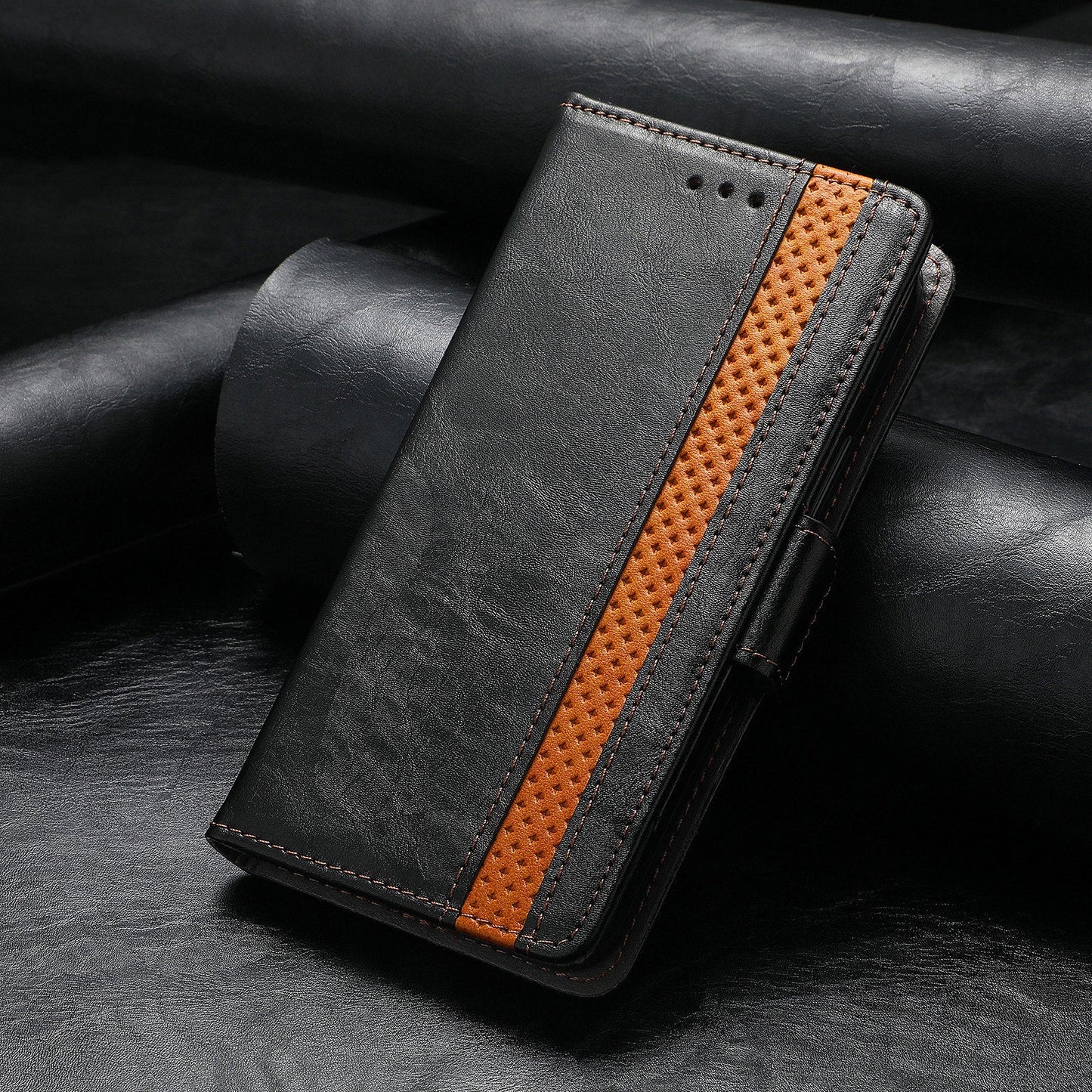 Magnetische Leder Handyhülle für Samsung