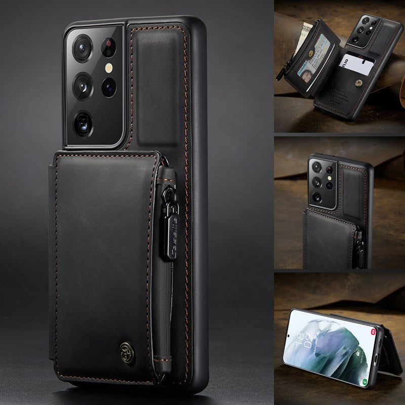 Neue luxuriöse Multifunktions-Brieftaschen-Handyhülle für Samsung S21 Ultra