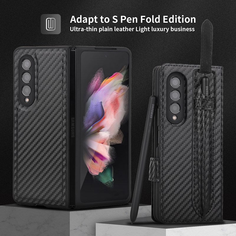 Neue 2-in-1 Leder Geldbörse Stift Slot Handyhülle für Samsung Galaxy Z Fold3 5G