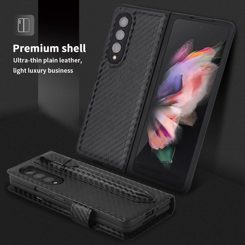 Neue 2-in-1 Leder Geldbörse Stift Slot Handyhülle für Samsung Galaxy Z Fold3 5G