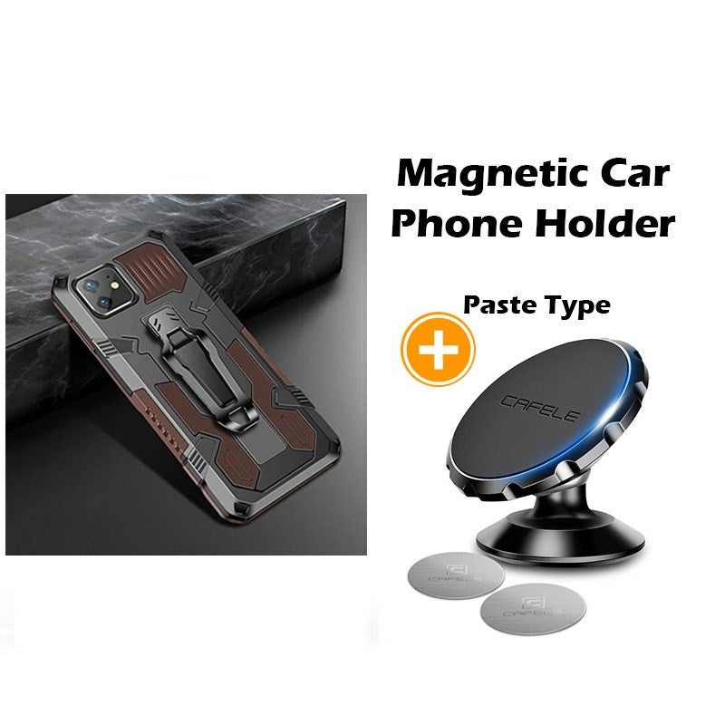 Phone Warrior Multifunktionale Halterung Gürtelclip Handyhülle für iPhone 12 Serie