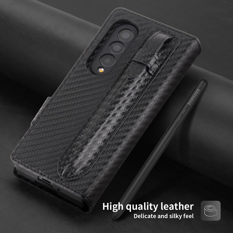 Neue 2-in-1 Leder Geldbörse Stift Slot Handyhülle für Samsung Galaxy Z Fold3 5G