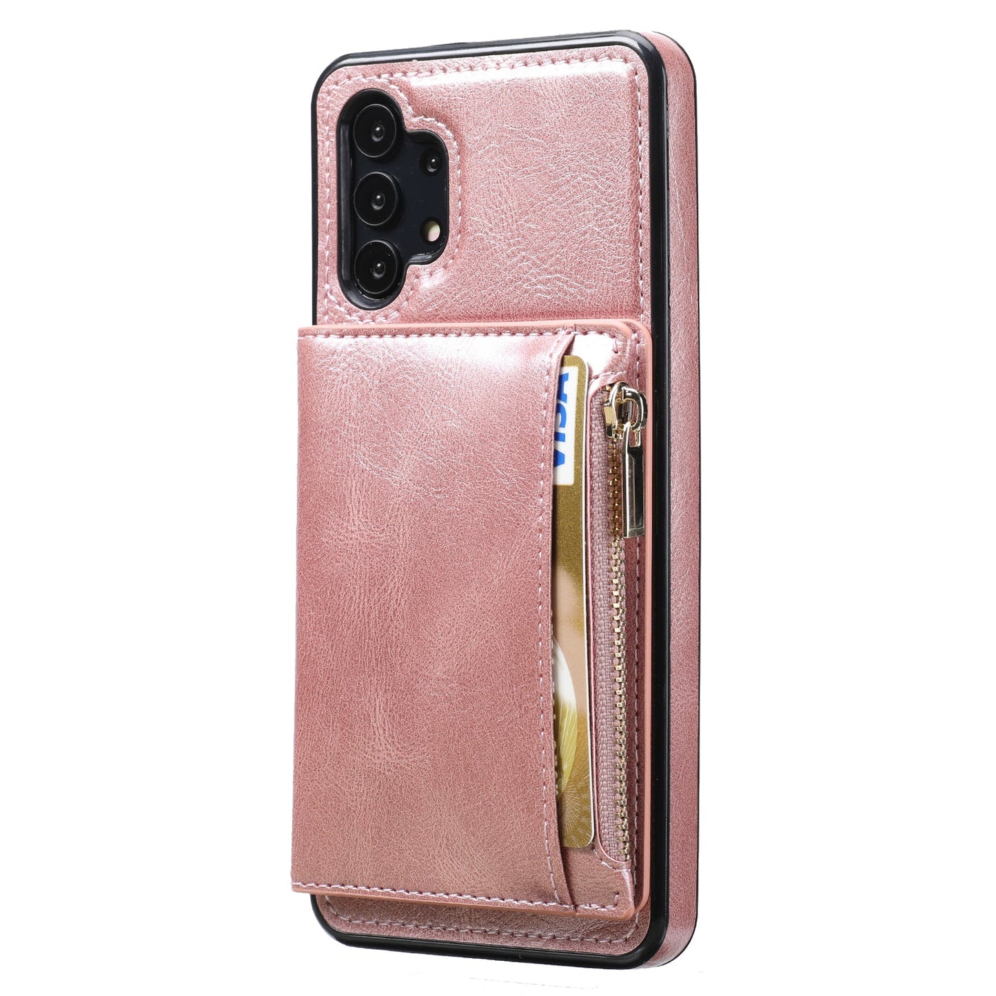 Neues Upgrade Multifunktionale Brieftaschen-Reißverschluss-Handyhülle für Samsung A32 5G