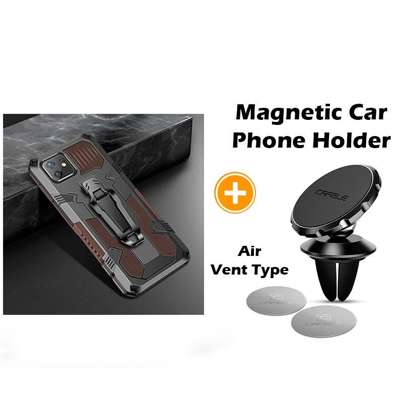 Phone Warrior Multifunktionale Halterung Gürtelclip Handyhülle für iPhone 12 Serie