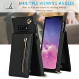 New Crossbody Zipper Wallet Phone Case For Samsung S10E