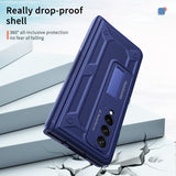 Luxury Hinge Kickstand Magnetic Metal Bracket Case For Samsung Galaxy Z Fold3 5G