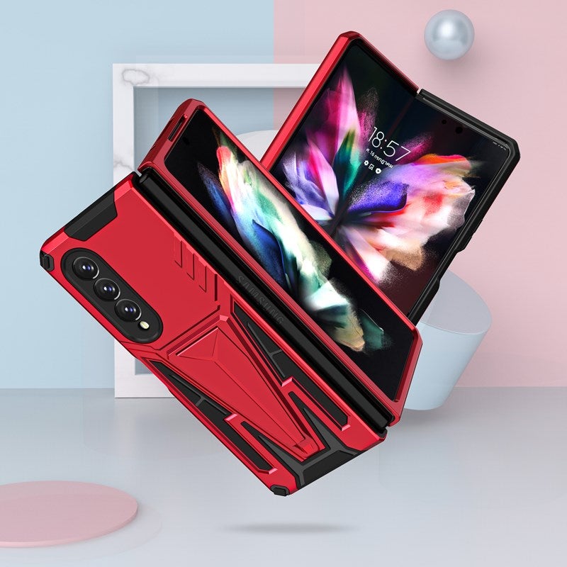 Neue außergewöhnliche magnetische Handyhülle mit Ständer für Samsung Galaxy Z Fold3 5G