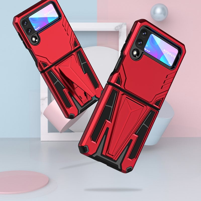 Neue Extraordinary Armor Bracket Magnetic Handyhülle für Samsung Galaxy Z Flip3 5G