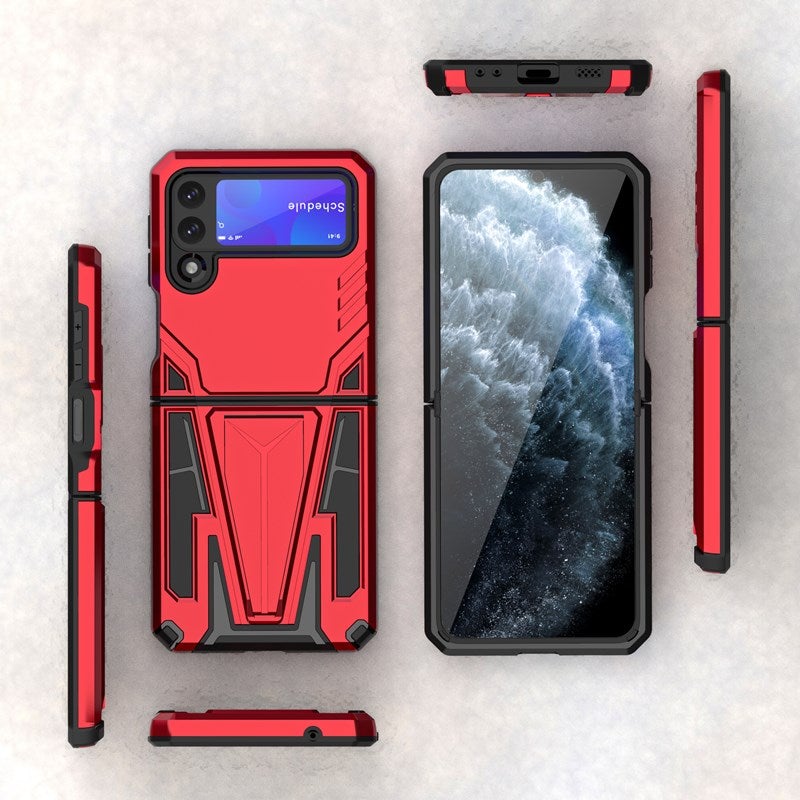 Neue Extraordinary Armor Bracket Magnetic Handyhülle für Samsung Galaxy Z Flip3 5G