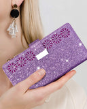 Glitter Sparkly Girly Bling Leather Flip Cover For Samsung Note20/Note20 5G