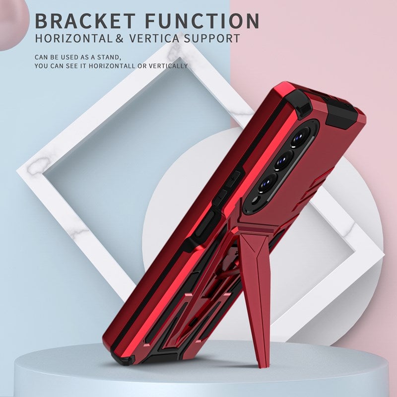 Neue außergewöhnliche magnetische Handyhülle mit Ständer für Samsung Galaxy Z Fold3 5G