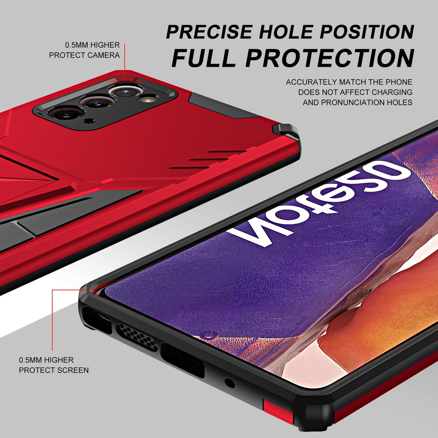Neue außergewöhnliche Rüstung Halterung Magnetische Handyhülle für Samsung Note20