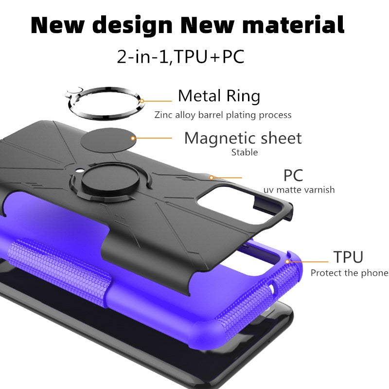 Étui Defender Robuste 3-en-1 Robot pour Samsung A02S