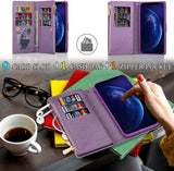 Glitter Sparkly Girly Bling Leather Flip Cover For Samsung S21 Series