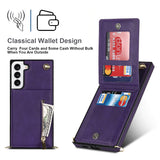 New Crossbody Zipper Wallet Phone Case For Samsung S21FE