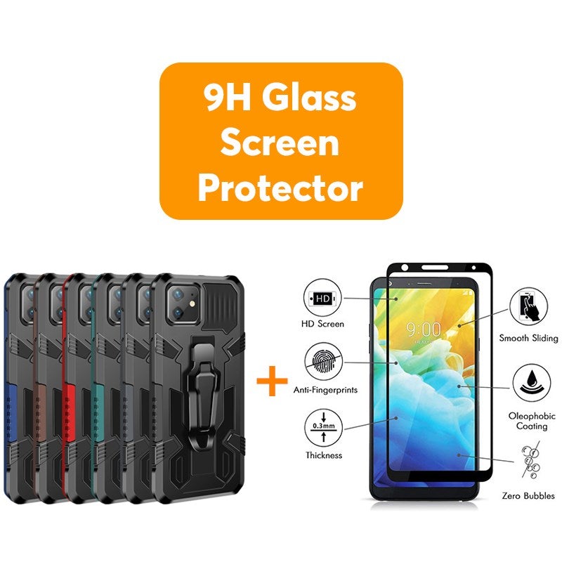 Phone Warrior Multifunktionale Halterung Gürtelclip Handyhülle für iPhone 12 Serie