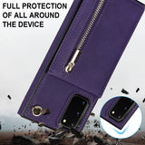 New Crossbody Zipper Wallet Phone Case For Samsung S20FE 4G/5G