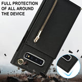 New Crossbody Zipper Wallet Phone Case For Samsung S10