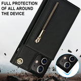 New Crossbody Zipper Wallet Phone Case For iPhone