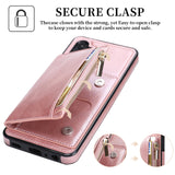 New Upgrade Multifunctional Wallet Zipper Phone Case  For Samsung A32 5G