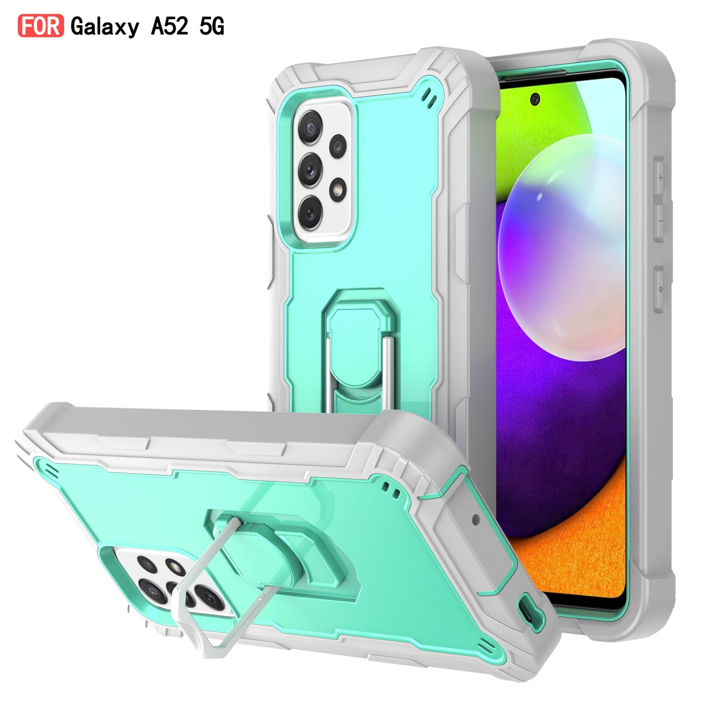 Stoßfeste Hülle mit Hardware-Halterung für Samsung A52 5G