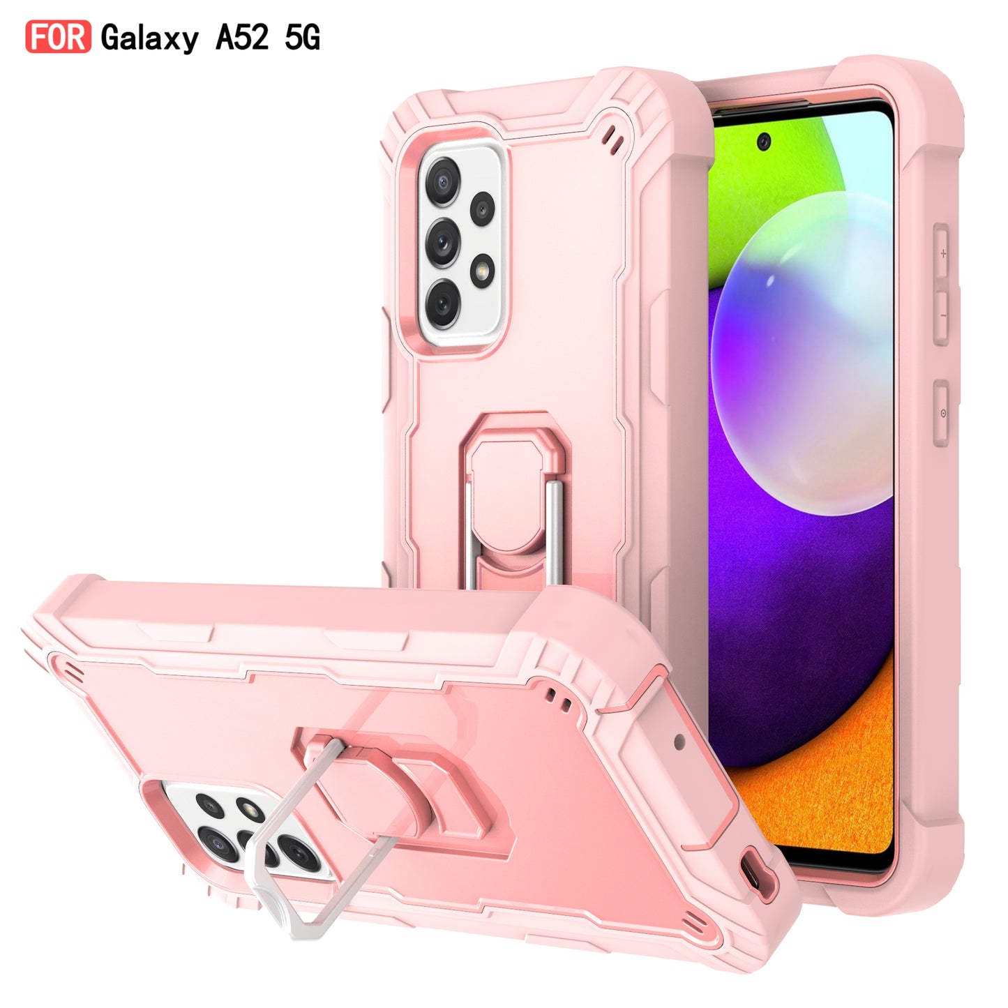 Stoßfeste Hülle mit Hardware-Halterung für Samsung A52 5G