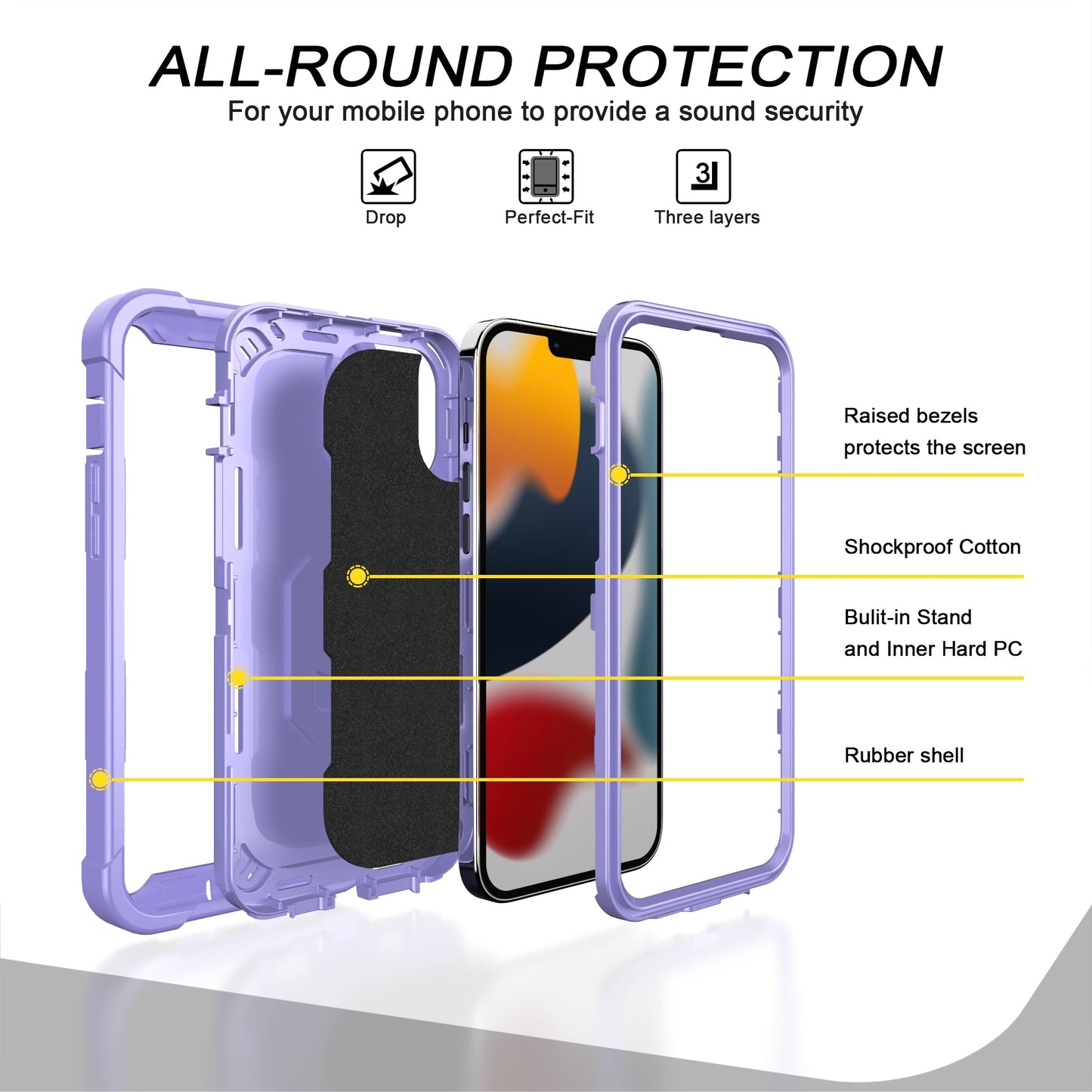 Hardware-Halterung Stoßfeste Hülle für iPhone