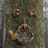 Decor Outdoor Tree Art – Resin Beard Old Man Faces Decorations